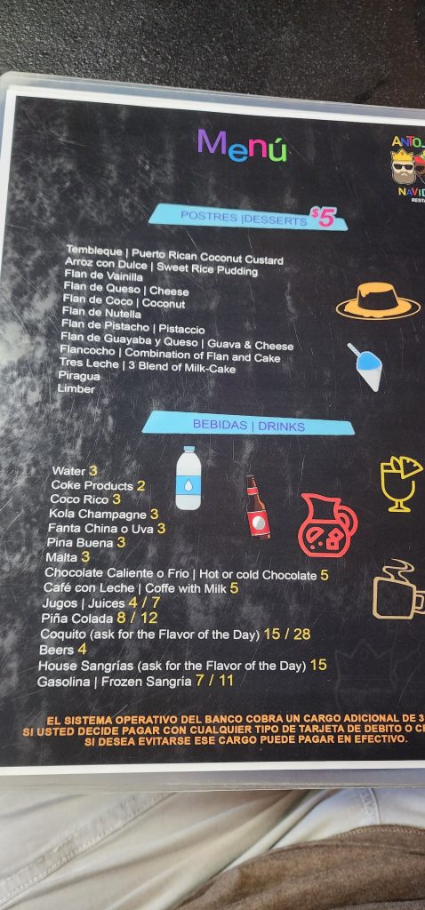 Antojitos Navideños Restaurant Menu Updated June 2024